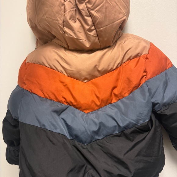 Swiss Tech Kids‎ Puffer Jacket - Orange, Gray, Black - Picture 6 of 9